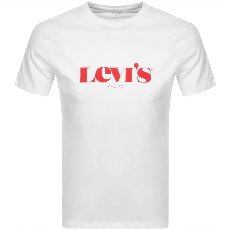 Alternative Image for ProductLevis Original Crew Neck Logo T Shirt White1